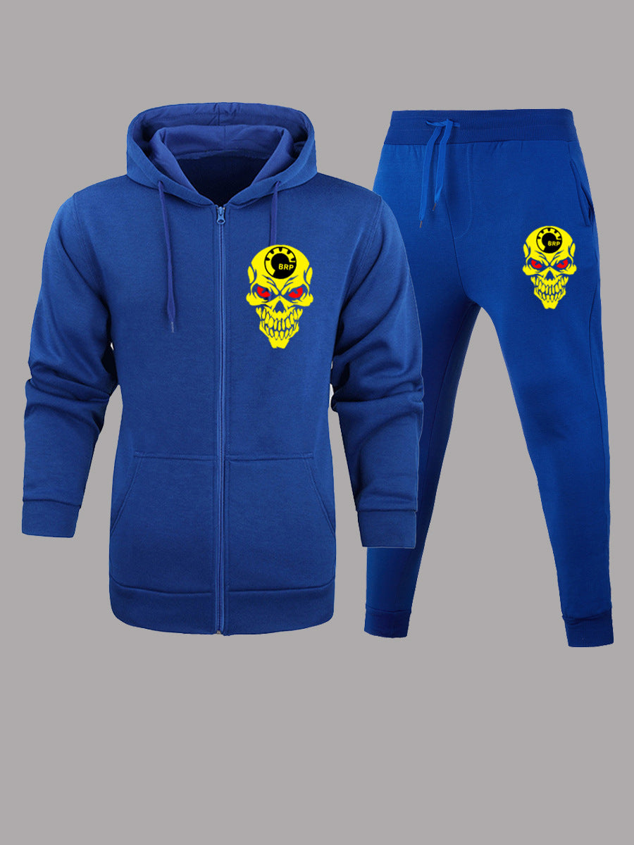 Herren Kapuzenanzug mit einzigartigem Totenkopf-Design Echoarchiv