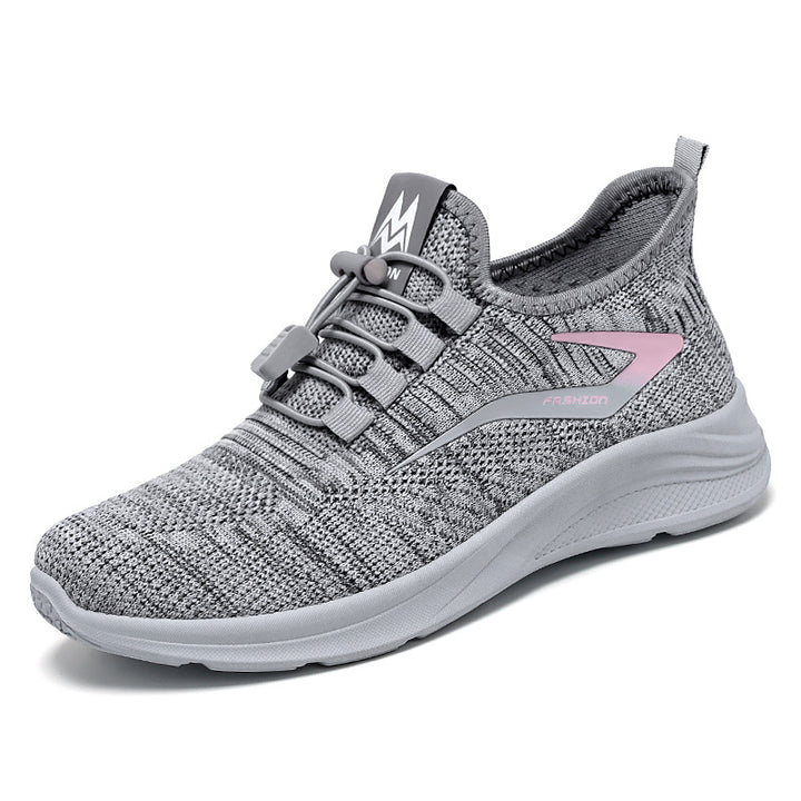 Damen nan leichte Strick-Sneaker mit Schnellverschluss, atmungsaktiver Sockenkonstruktion und stoßdämpfender EVA-Sohle Echo Archiv