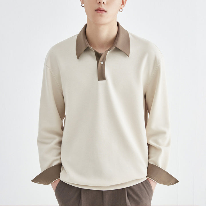 Herren elegantes Poloshirt mit modernem Kragen Echoarchiv