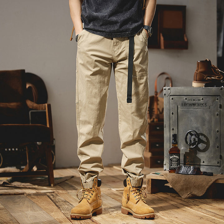 Herren Lockere Utility-Cargohose im Joggerstil mit elastischem Tunnelzugbund Echo Archiv