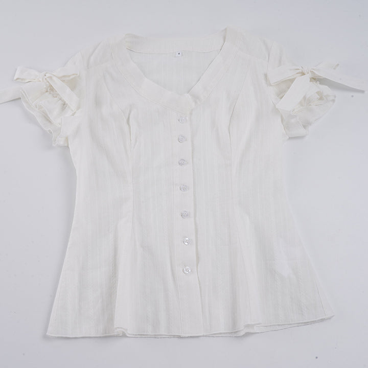 Damen Blusenshirt mit modischem Schnitt und Rüschendetails Echo Archiv
