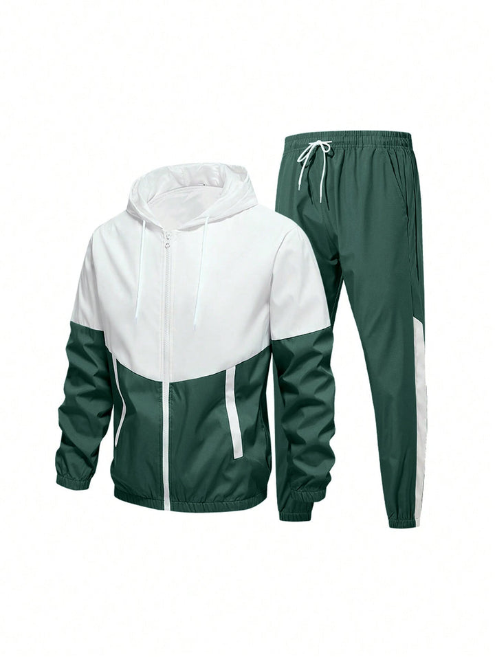 Herren Sportanzug mit atmungsaktiver Jacke und elastischen Jogginghosen Echoarchiv