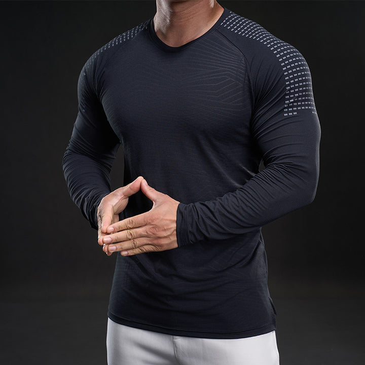 Herren funktionales Langarmshirt mit innovativer Mesh-Struktur Echoarchiv