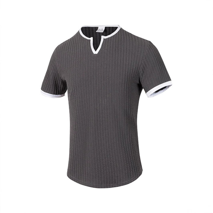 Herren Kurzarmshirt mit strukturiertem Design Echoarchiv