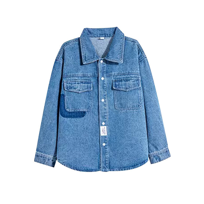 Unisex lässige Denim-Hemdjacke Echo Archiv