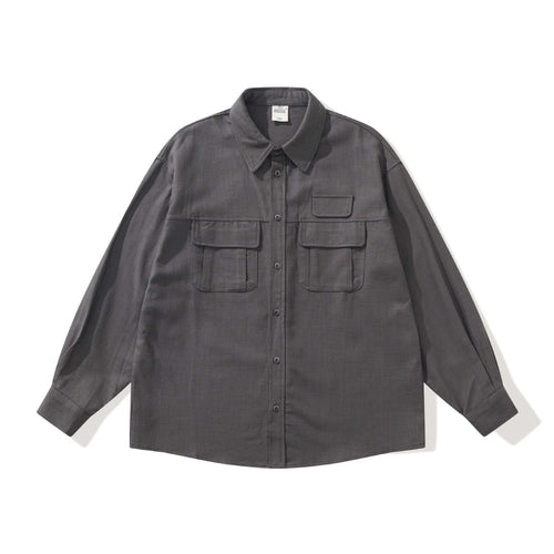 Herren Utility-Overshirt mit großen Pattentaschen und Boxy-Schnitt Echoarchiv