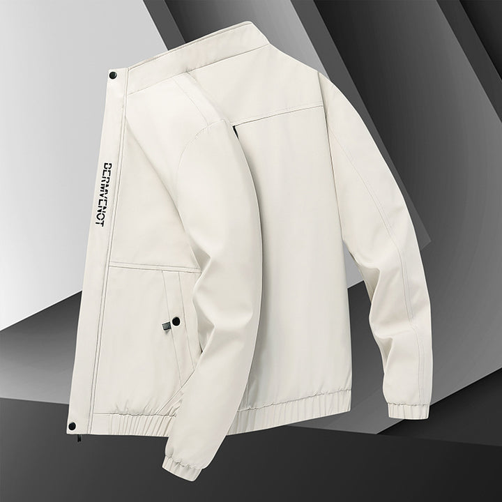 Herren modische Übergangsjacke mit verstellbaren Ärmeln und praktischen Taschen Echoarchiv