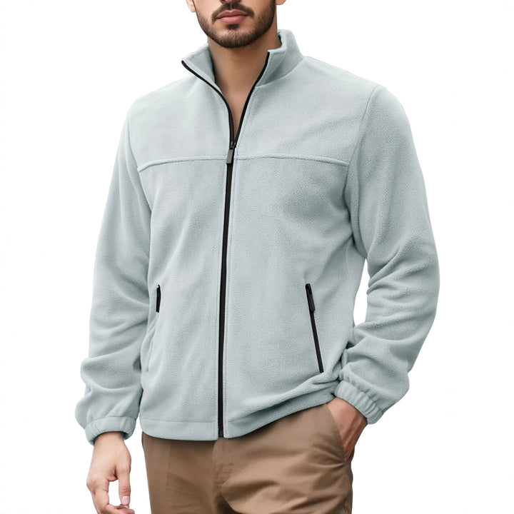 Herren Fleecejacke mit hohem Kragen Echoarchiv