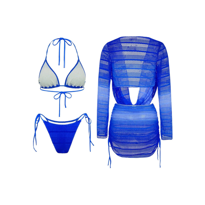 Damen Modischer Wickelpullover mit tiefem Ausschnitt Echo Archiv
