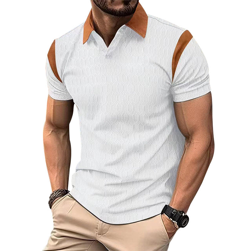 Herren Kurzarm Poloshirt mit strukturiertem Kragen und sportlichem Design Echoarchiv