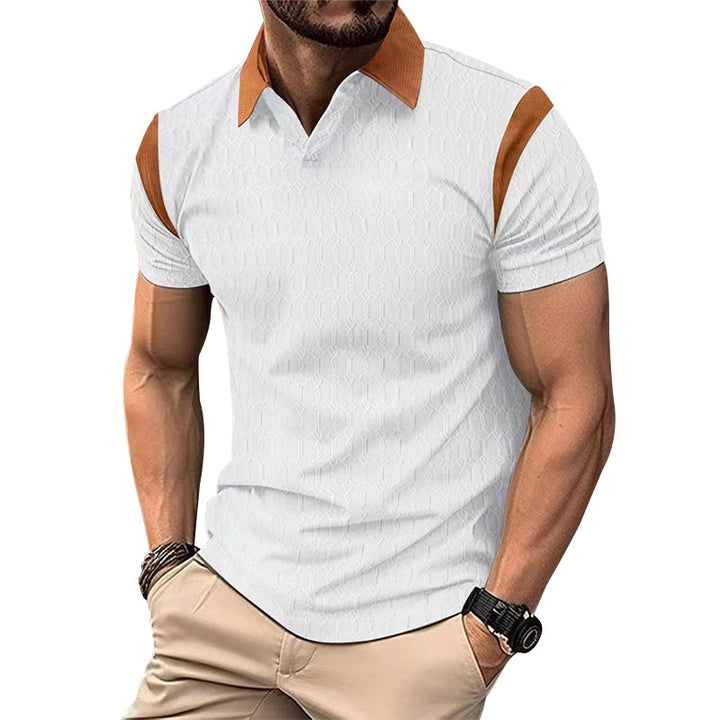 Herren Kurzarm Poloshirt mit strukturiertem Kragen und sportlichem Design Echoarchiv