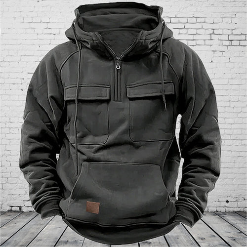 Herren lässiger Kapuzenpullover mit praktischen Taschen und modernem Schnitt Echoarchiv