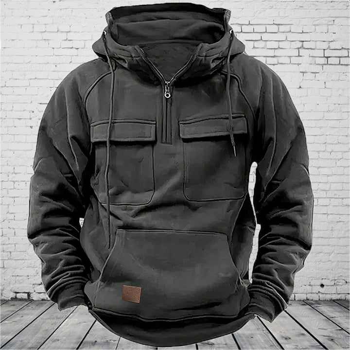 Herren modischer Kapuzenpullover mit praktischen Taschen Echoarchiv
