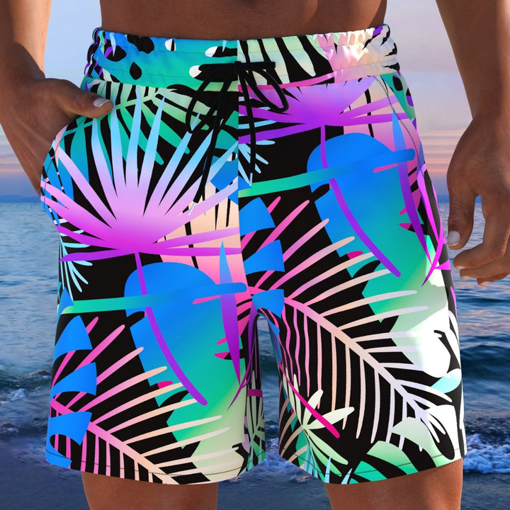 Herren Badeshorts mit animalischem Muster und elastischem Bund Echo Archiv