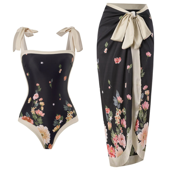 Damen Eleganter Schwimmanzug mit floralem Design Echo Archiv