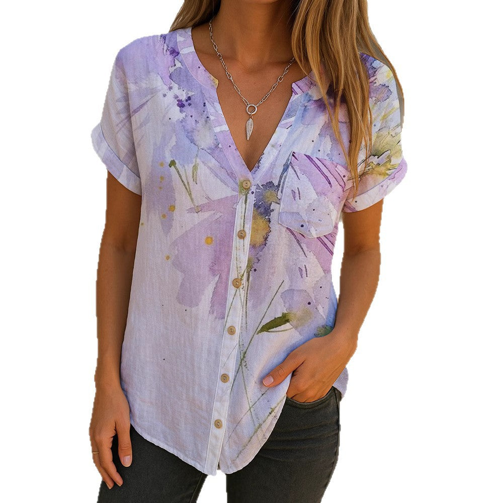 Damen elegante Bluse mit floralem Stickdesign Echo Archiv