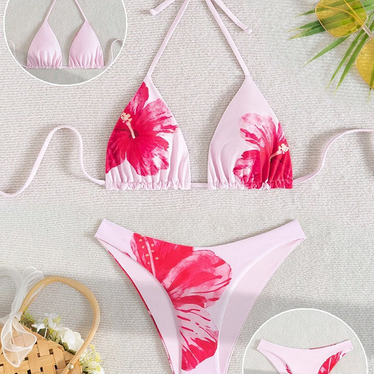 Damen Triangel-Bikini mit floralem Design und verstellbaren Trägern Echo Archiv 1778118212