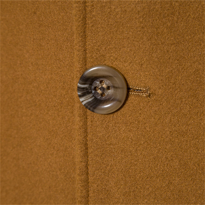 Herren eleganter Wollmantel mit modernem Schnitt und praktischen Taschen Echoarchiv