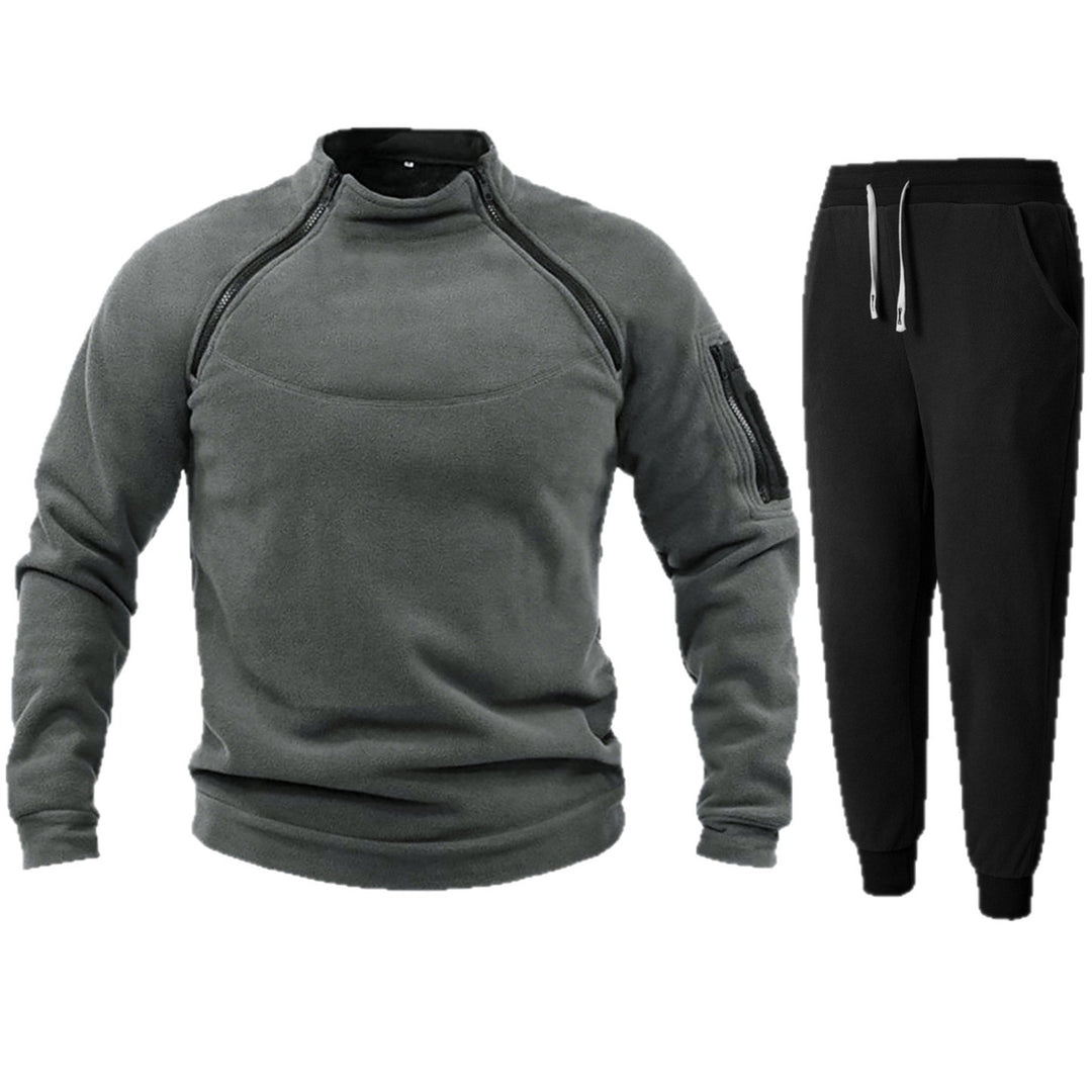 Herren Funktions-Fleecejacke mit elastischen Sporthosen Echoarchiv