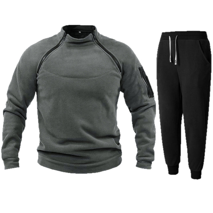 Herren Funktions-Fleecejacke mit elastischen Sporthosen Echoarchiv
