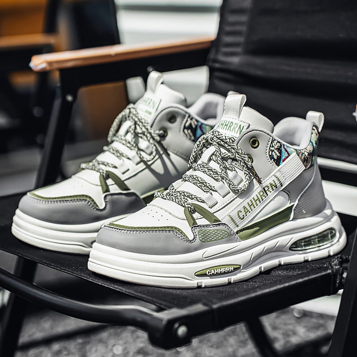 Herren hochgeschnittene Streetstyle-Sneaker mit Luftkapsel-Zwischensohle und tribal-gepolsterter Knöchelmanschette Echo Archiv