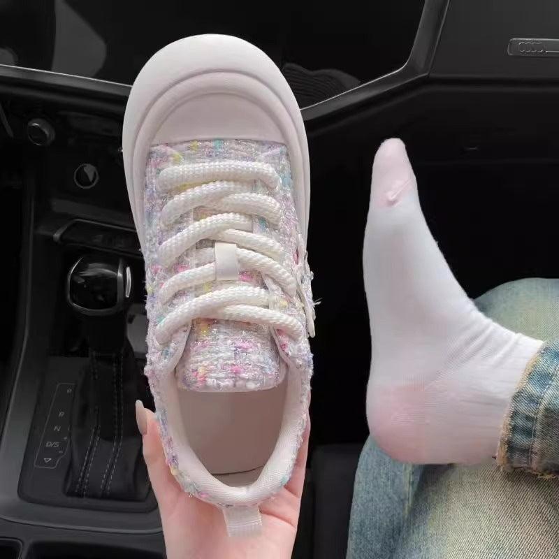 Damen Elegante und bequeme Sneakers mit glitzerndem Sternen-Detail Echo Archiv