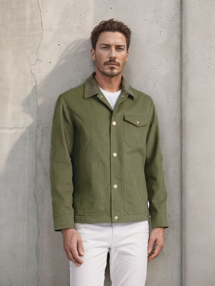 Herren vielseitige Baumwolljacke mit praktischen Taschen Echoarchiv