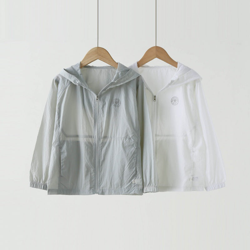 Unisex nan ultraleichte Kapuzen-Sommerjacke mit durchgehendem Reißverschluss und elastischen Bündchen  Echo Archiv