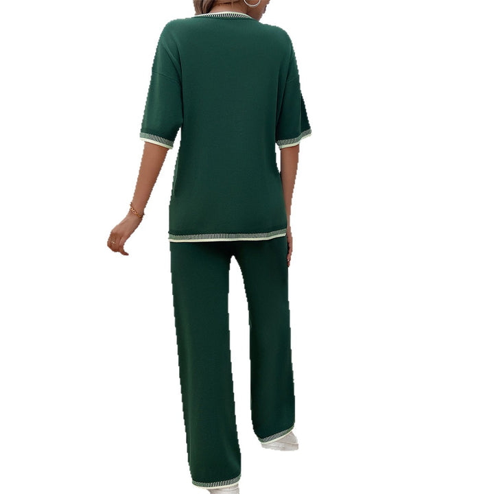 Damen Lässiges Set aus weitem Oberteil und weiten Hosen Echo Archiv