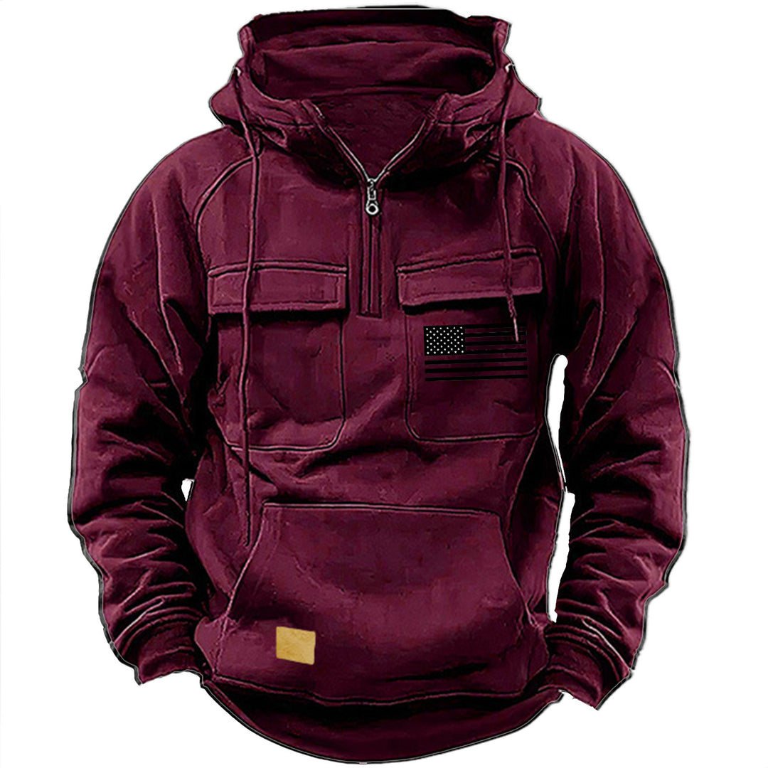 Herren praktische Kapuzenpullover mit zahlreichen Taschen Echoarchiv