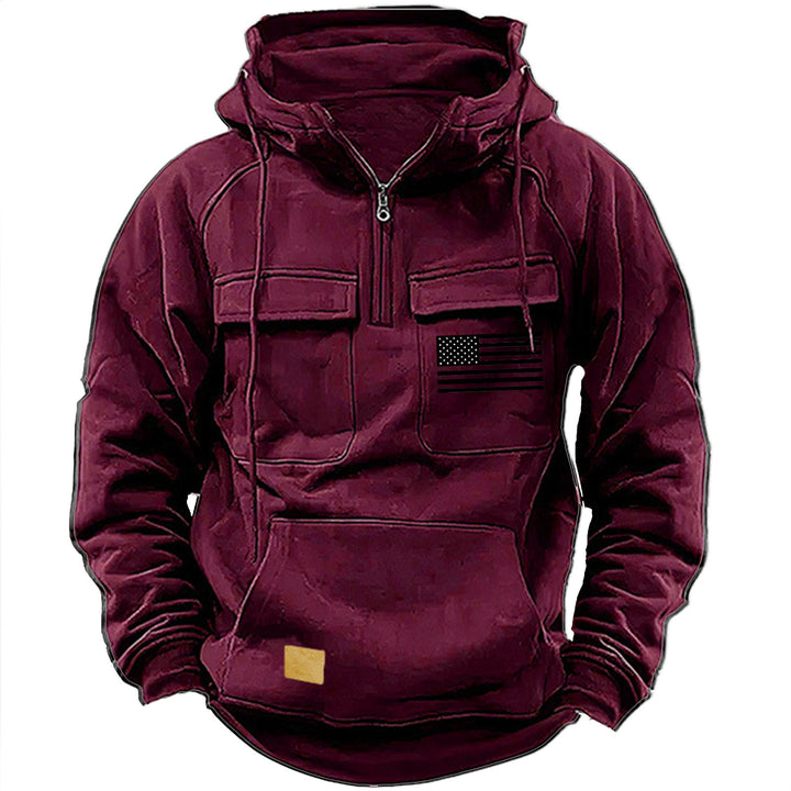 Herren praktische Kapuzenpullover mit zahlreichen Taschen Echoarchiv