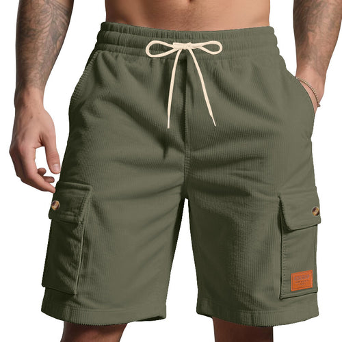 Herren Cargo-Shorts mit praktischem Faltendesign und elastischem Bund Echoarchiv