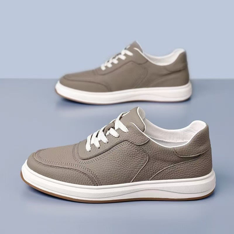 Herren Komfortable Leder Sneakers Echoarchiv