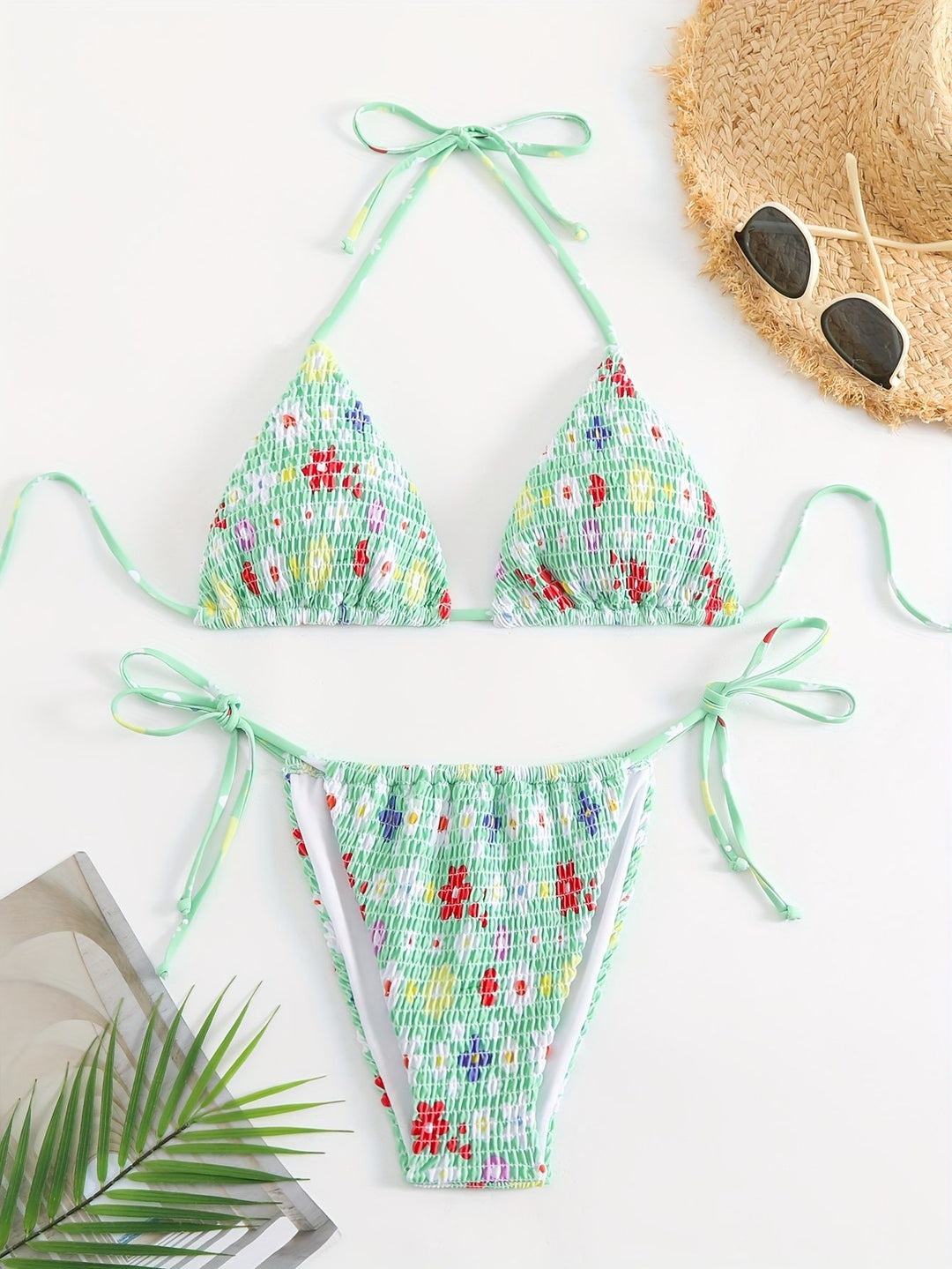 Damen Triangel-Bikini-Set mit floralem Design Echo Archiv