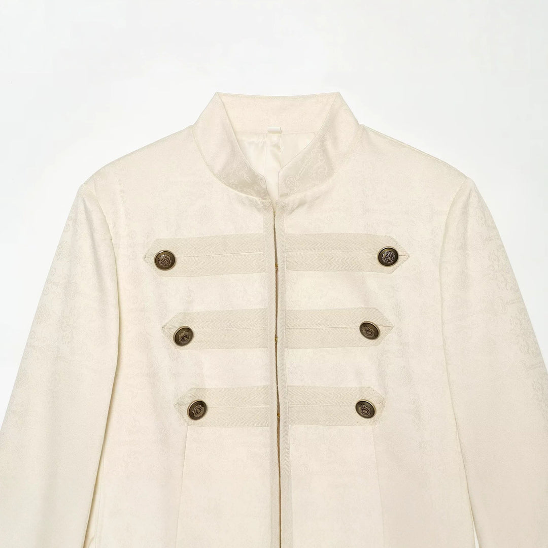Damen Kurze Paradejacke mit Stehkragen, Zierbesatz und Reihenknöpfen Echo Archiv