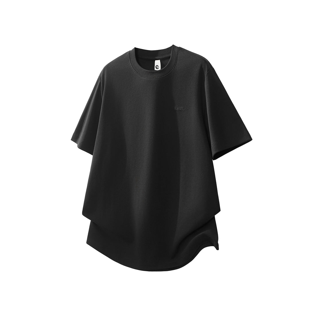 Unisex Oversized Baumwoll-T-Shirt mit Rundhalsausschnitt und verlängertem Saum Echo Archiv