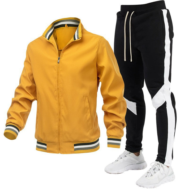 Herren Sportliches Trackjacke und Jogginghose Set Echo Archiv