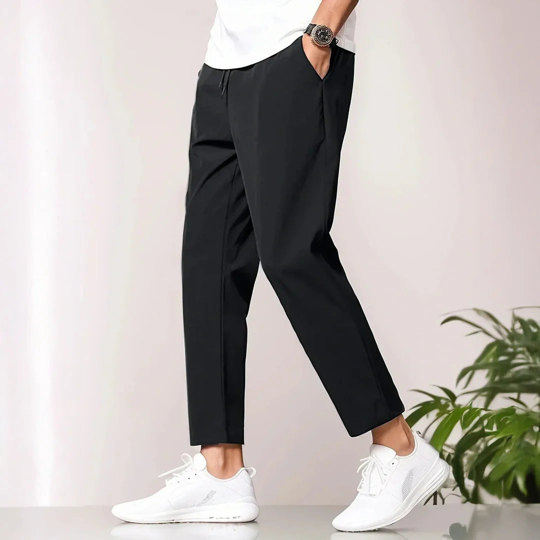 Herren lässige Freizeithose mit elastischem Bund und seitlichen Taschen Echoarchiv