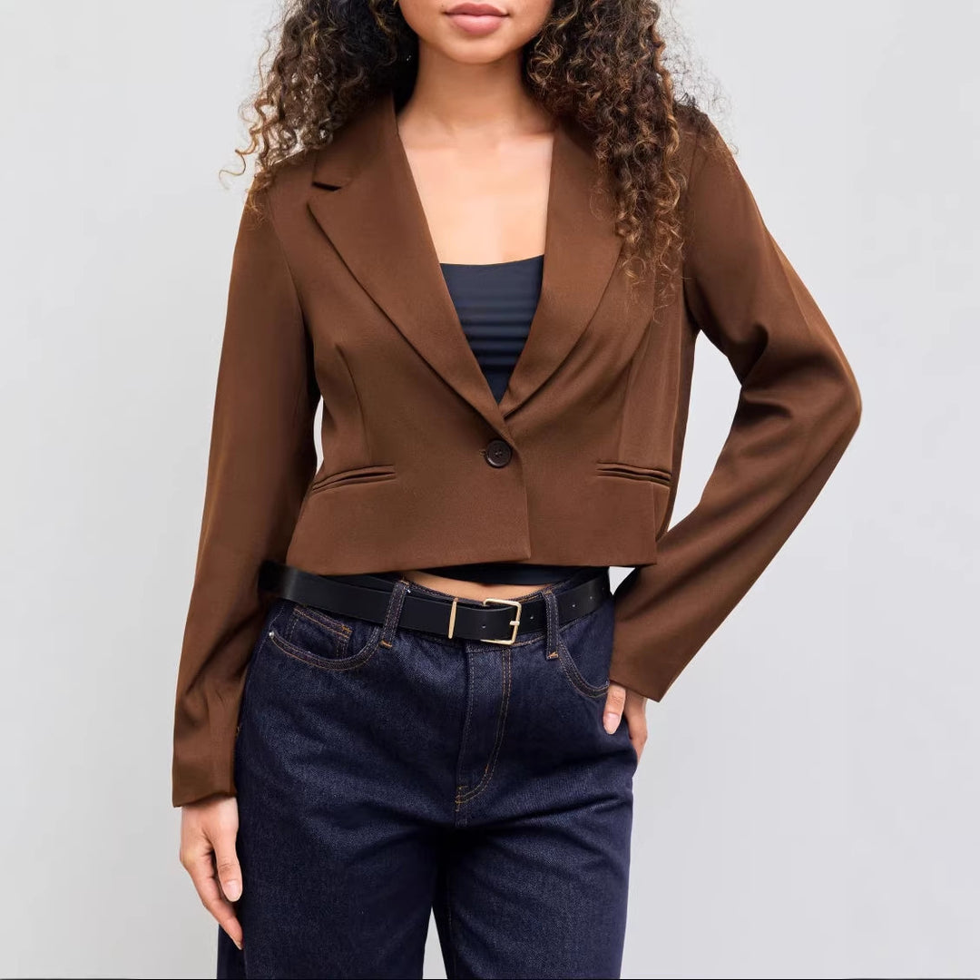 Damen Eleganter cropped Blazer Echo Archiv