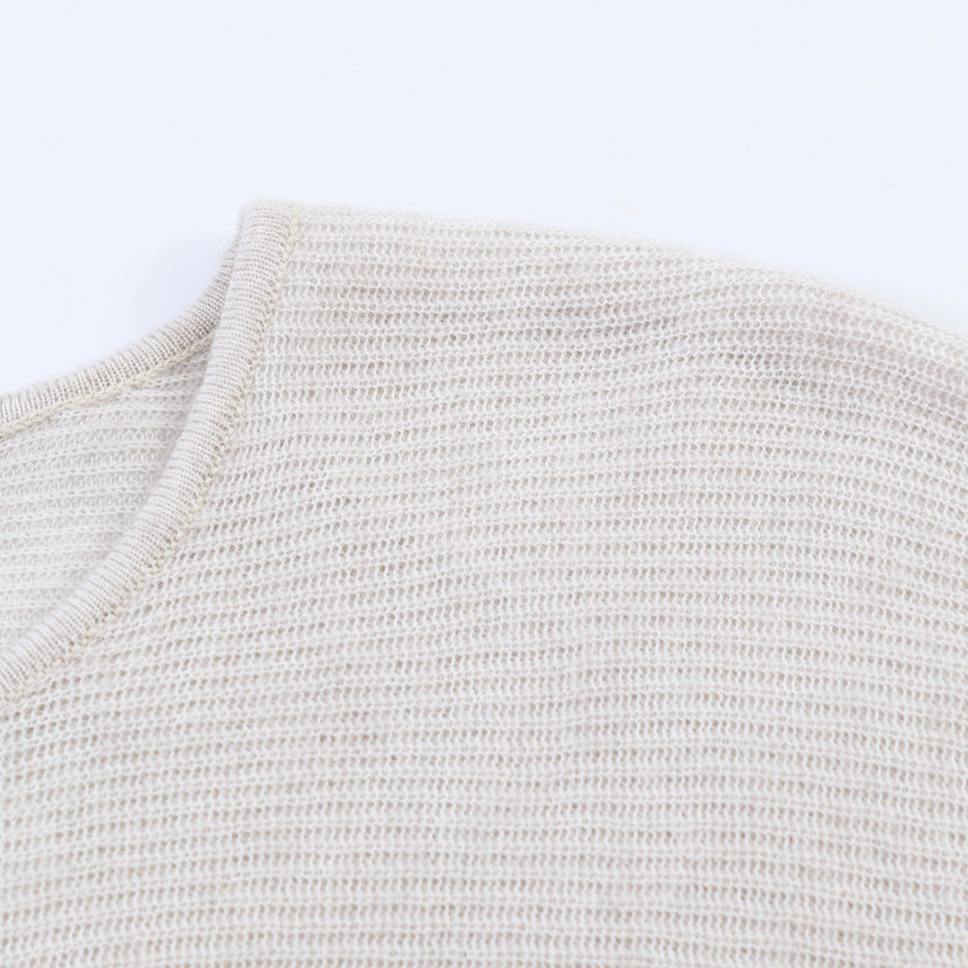 Damen Oversized-Feinstrick-Cardigan mit asymmetrischer Knopfleiste und Fledermausärmeln Echo Archiv