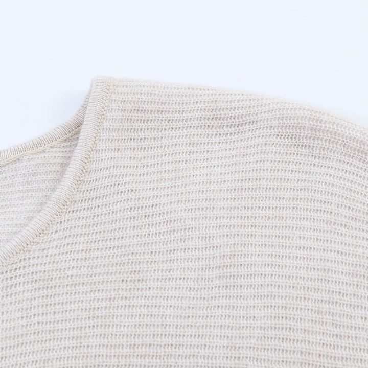 Damen Oversized-Feinstrick-Cardigan mit asymmetrischer Knopfleiste und Fledermausärmeln Echo Archiv