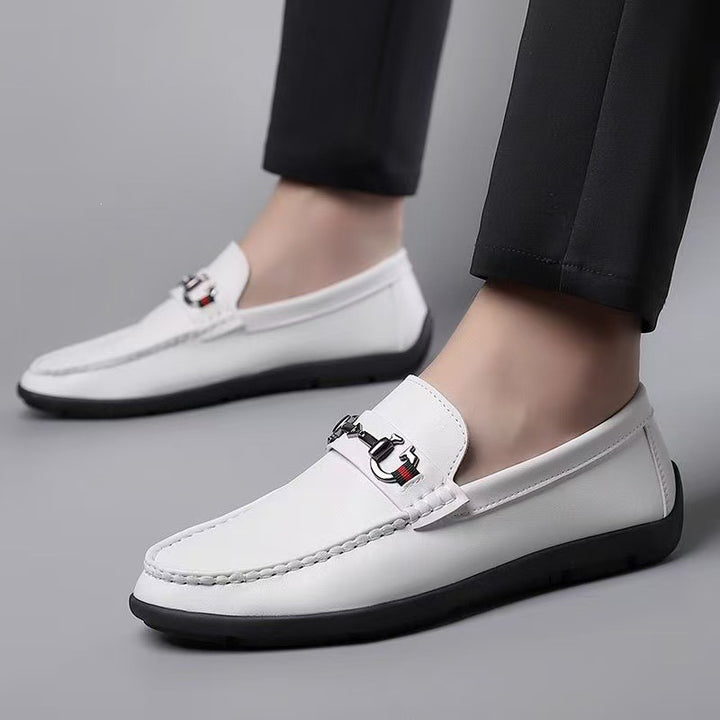 Herren Elegant Leder Mokassins Echoarchiv