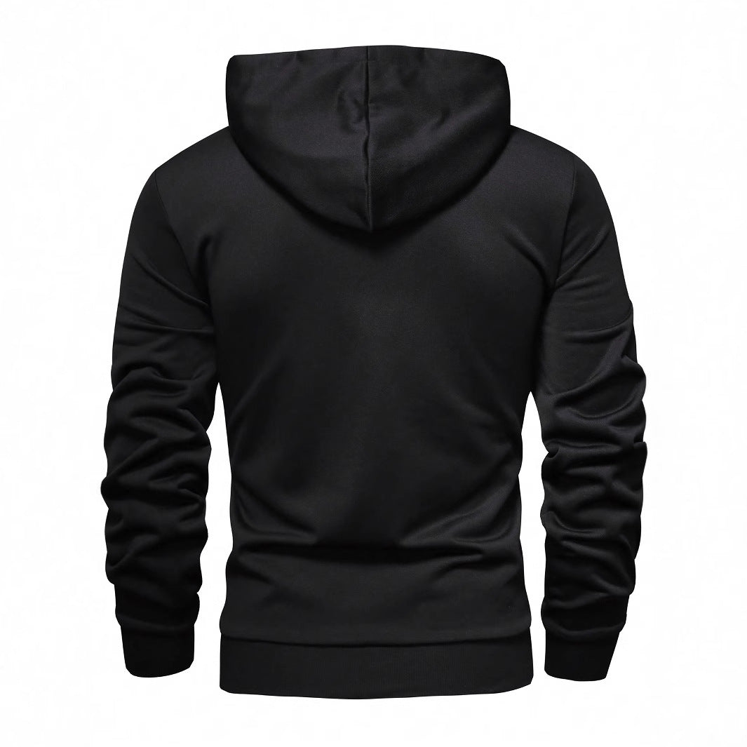 Herren Hoodie mit innovativem Kragen und praktischer Taschenlösung Echoarchiv