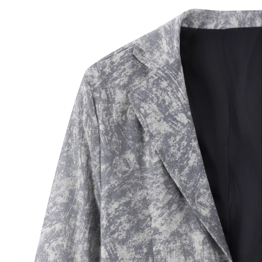 Herren eleganter, strukturierter Anzugblazer Echoarchiv