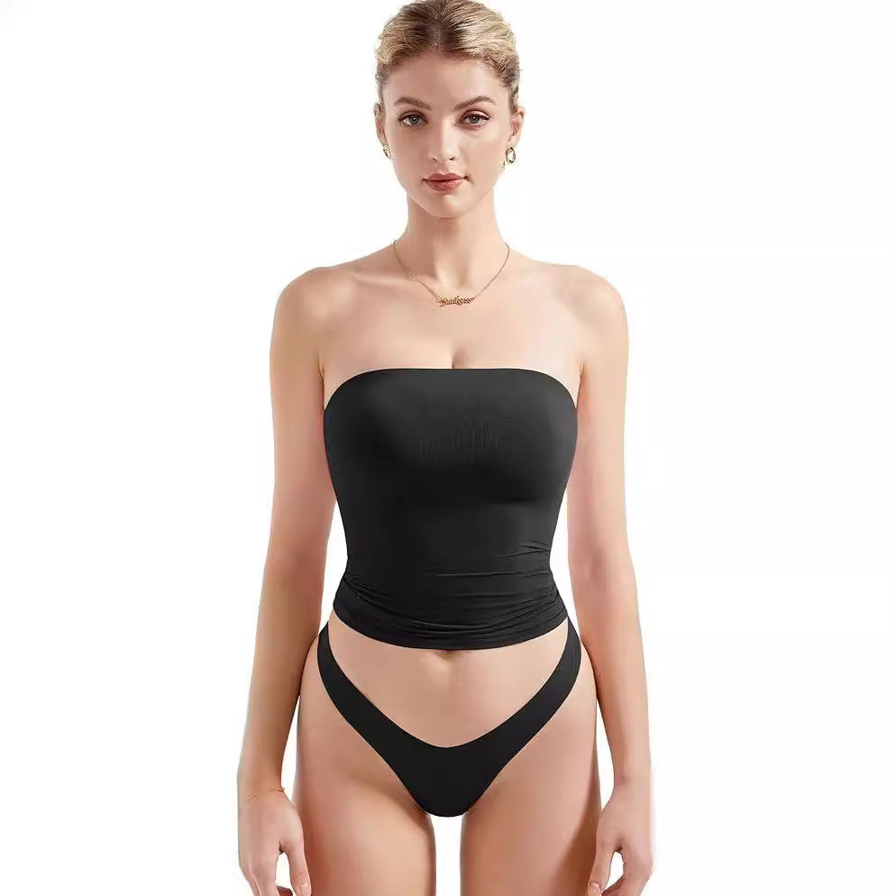 Damen Bandeau Bikini-Set mit modischem High-Waist-Schnitt Echo Archiv