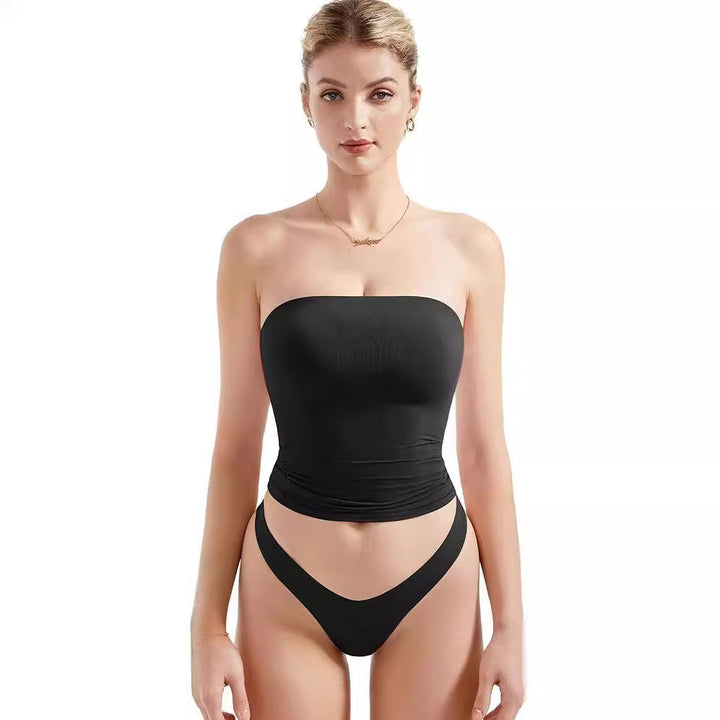 Damen Bandeau Bikini-Set mit modischem High-Waist-Schnitt Echo Archiv