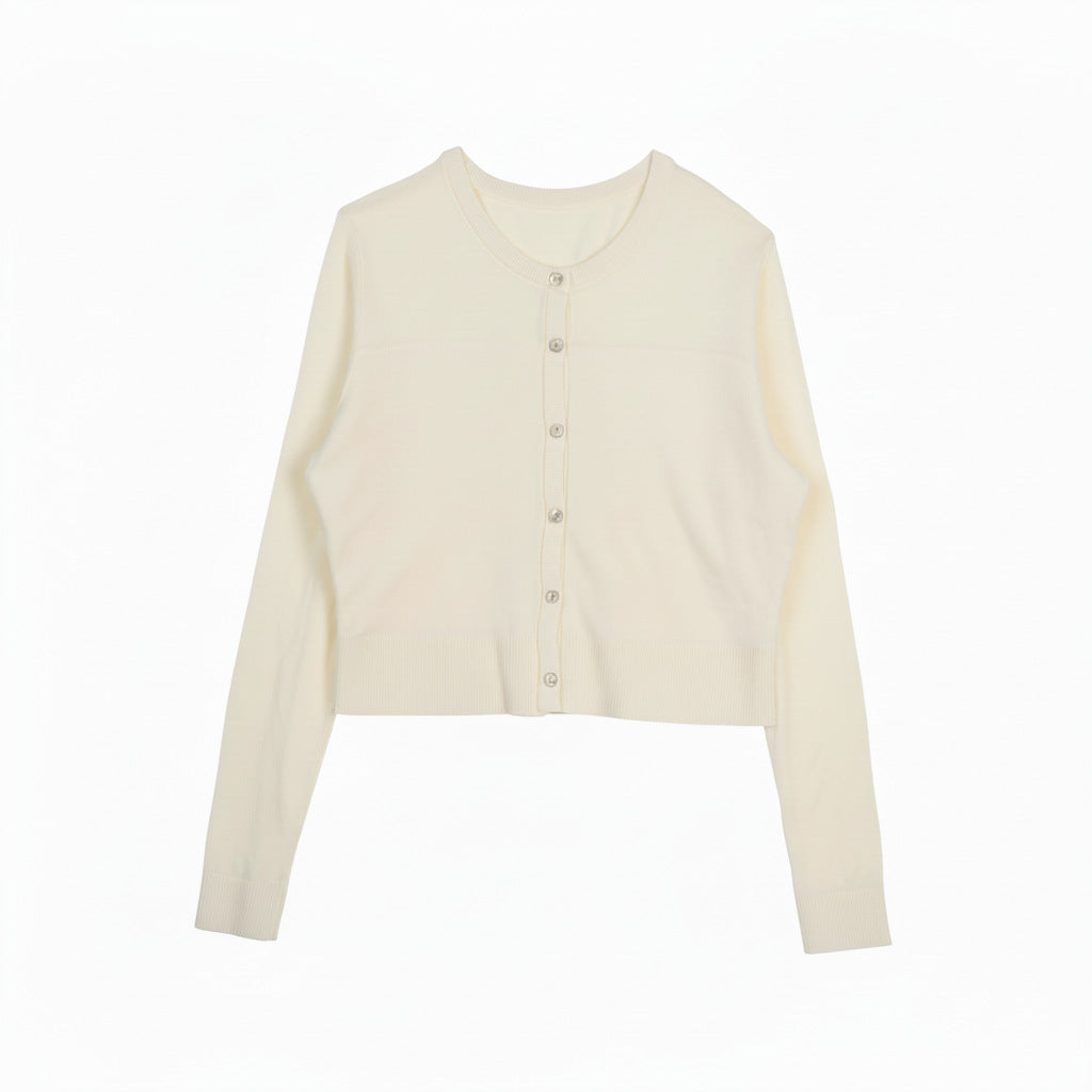 Damen Modische Strickjacke mit Knopfleiste Echo Archiv