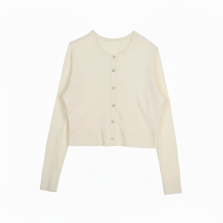 Damen Modische Strickjacke mit Knopfleiste Echo Archiv