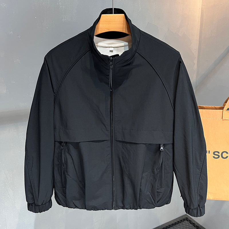 Herren urbane Übergangsjacke mit integriertem Windschutz Echoarchiv