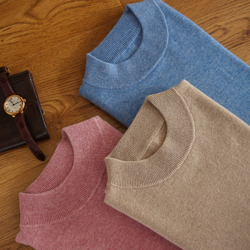Herren Feiner Rollkragenpullover in schlanker Minimal‑Silhouette aus Woll‑Kaschmir‑Mix Echoarchiv